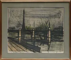 Bernard Buffett, Untitled, lithograph in colors on paper, ed. 140/150