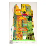 Friedensreich Hundertwasser, color, screenprint with metallic imprints on paper, 1969-1971, ed. 9,350/10,000