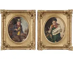 Franz Kerber, each:, oil on board