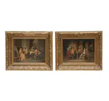Wilhelm F. Giessel, each, oil on board