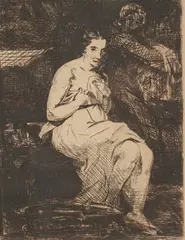 Edouard Manet, Untitled, etching