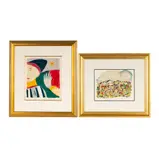 Henry Miller, including two colored, serigraph prints, "After the Quake"