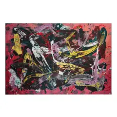 Denise Gale, Denise Gale 20th Century Abstract, acrylic on canvas 1980;