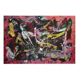 Denise Gale, Denise Gale 20th Century Abstract, acrylic on canvas 1980;