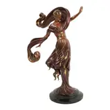 Erté, Russian/ French 1892-1990 Flames of Love patinated and cold-painted, bronze