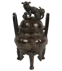 A Chinese, Untitled, bronze censer