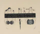 Erté, Russian/ French 1892-1990 Summer and Winter, lithograph pencil