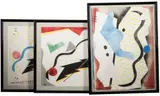 Andre Miripolsky, Andre Miripolsky (B.1951) Three Works, mixed media on paper 1981, each
