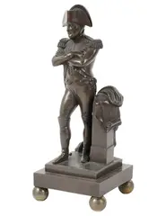 A Patinated, Untitled, bronze figure of napoleon