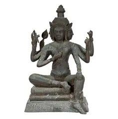 A Southeast Asian, Untitled, bronze figure of a deity