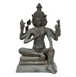 A Southeast Asian, Untitled, bronze figure of a deity
