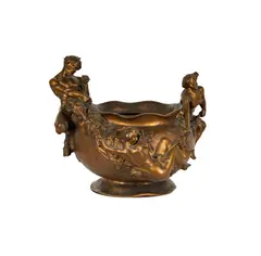 A French Art Nouveau, Untitled, bronze jardiniere