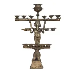 An Indian, Untitled, bronze figure of ganesh