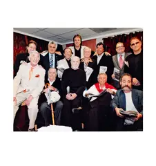 Celebrity, Untitled, photograph with richard lewis, george carlin, and more
