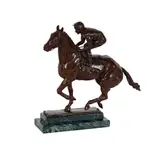 : by Bob Newhart: Juliet Cursham, Bronze Horse and Rider, sold Oct 2025