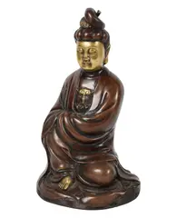 A Japanese, Untitled, bronze of a seated figure