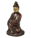A Japanese, Untitled, bronze of a seated figure