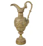 A Renaissance Revival-Style Gilt, Untitled, bronze ewer