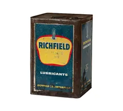 Untitled by Richfield Lubricants, oil can, sold Sep 2025