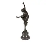 Claire Jeanne Roberte Colinet, : Figure of a Dancer signed to base, mounted to, marble