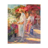 Corinne Hartley 20th/21st Century Untitled (Figures at a Flower Market) by Corinne Hartley, 20th & 21st Century, Untitled, oil on canvas, sold Aug 2025