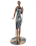Erté, Erte (Romain De Tirtoff) Russian/ French 1892-1990 Roaring Twenties cold-painted, bronze 1990; ed. 298/375;