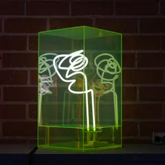 William Green, Untitled, acrylic box neon art piece