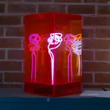 Pink, Untitled, acrylic box neon art piece