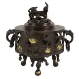 A Japanese, Untitled, bronze censer