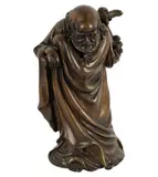 A Chinese, Untitled, bronze figure of an elder