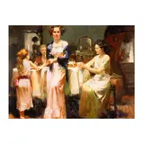 Pino Daeni, Distant Thoughts, embellished giclee print on canvasprinted signature lower right