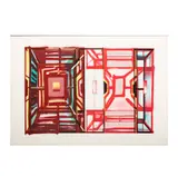 KarenCarsonAmericanB.1943Untitled (Abstract) by Karen Carson, American B.1943, Untitled, silkscreen / airbrush1988; ed. 40/40;, sold Mar 2025