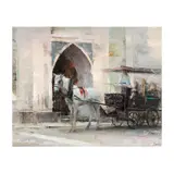 Ignat Vladimirov Ignatov, Horse and Carriage, oil on board