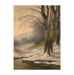 Emile Albert Gruppe, Winter Landscape, oil on canvas