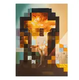 Salvador Dalí, Lincoln in Dalivision with Lens, serigraph on paper, with viewing lenspencil-