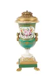 A Continental Porcelain Gilt, Untitled, bronze mounted urn