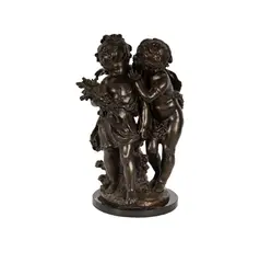 Auguste Moreau, AugusteMoreauFrench1834-1917The Secretpatinated, bronze, mounted to plinthsigned in casting, with foundry seal "Fabrication Franc