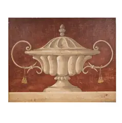 Jacques Lamy, JacquesLamyAmerican1946 - 2016Classical Urnoil or, acrylic on burlap1997;