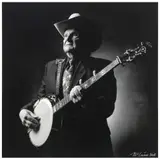 Jim McGuire, Framed, gelatin silver print on paper, Ralph Stanley playing the banjo