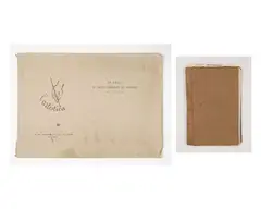 William Thon, Two Sketchbooks 1] Sketchbook #1, Mixed media on bound paper pages, total of 14 pages