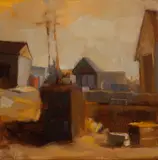 Connie Hayes, Orange and Blue in a Golden World, Vinhalhaven