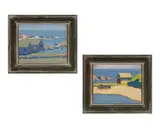 Elwyn George Gowen, Two Works 1] Coast, Oil on board