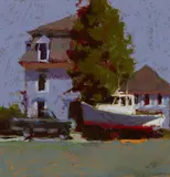 Connie Hayes, Fixed up, Vinalhaven, 2008, Pastel on paper