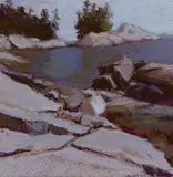 Connie Hayes, Walk to the Rocks, Vinalhaven, 2008, Pastel on paper