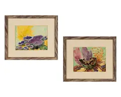 Harry Leslie Hoffman, Two Works 1] "The Cup Sponge", 1916, Watercolor on paper