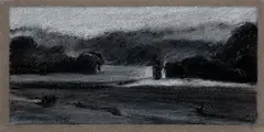 Connie Hayes, Night, 1990, Pastel on paper