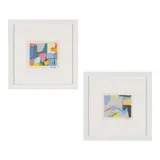 William McCartin, Two Works 1. Abstract with Pink, Gouache on canvas