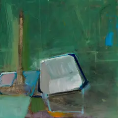 In the Studio by Connie Hayes, 1979, Oil on panel, sold Mar 2025