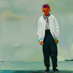 Connie Hayes, Leaning Blue Boy, 1985, Oil on canvas