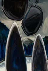 Gregory Welch, Approaching, Oil on canvas